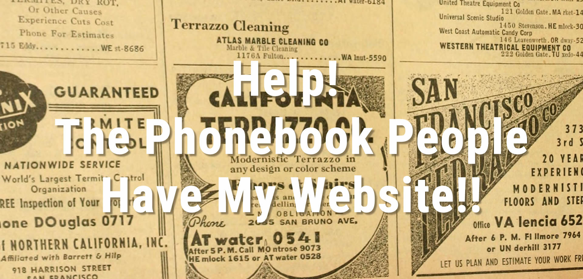 Don't let the phonebook people take over your site.