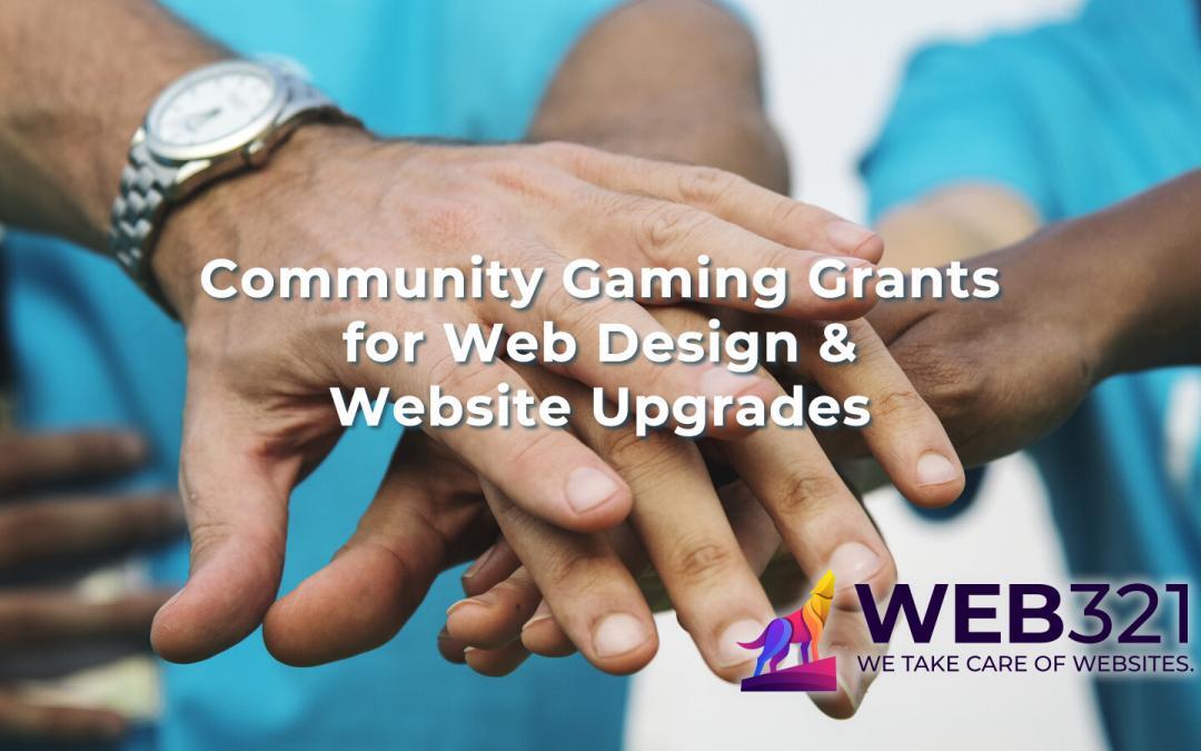 Funding A Web Design With A Community Gaming Grant