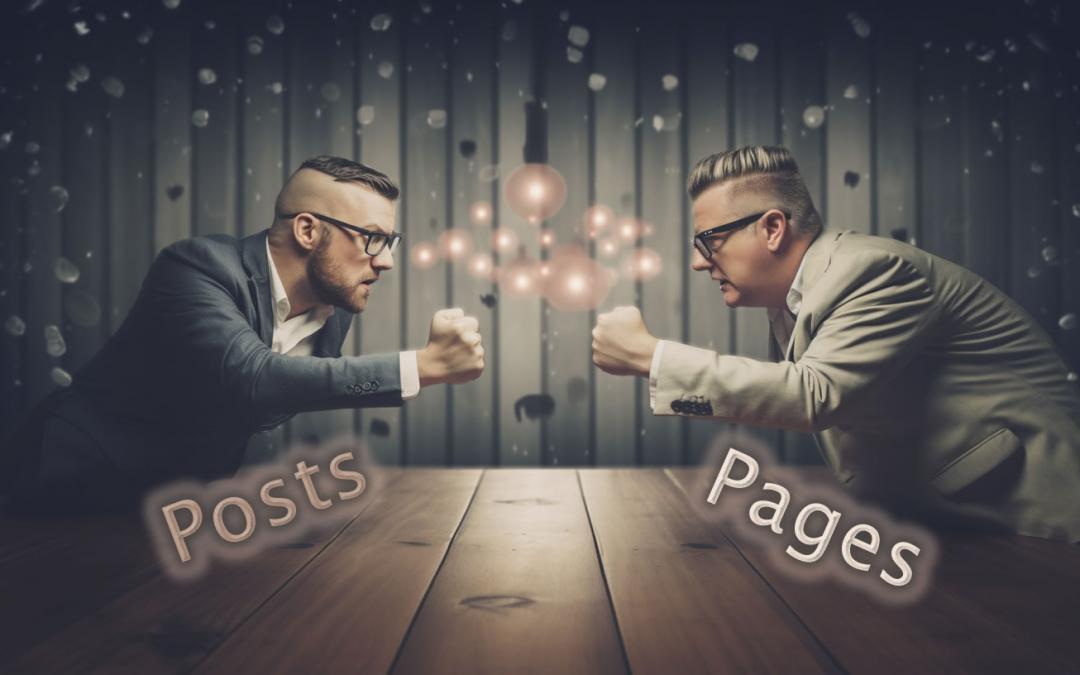 What’s the difference between posts and pages in WordPress?
