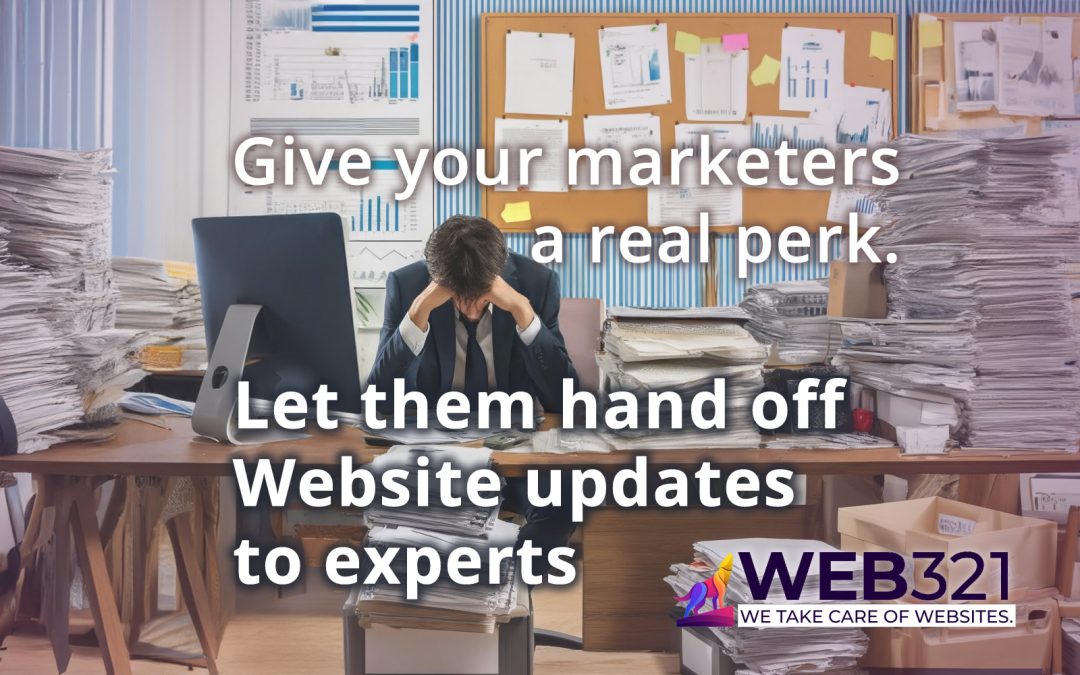Give Marketers A Perk: A Marketing Job WITHOUT Website Management